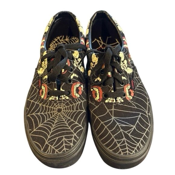 Vans Old Skool Glow Frights Glow-in-the-Dark Low 5.5 Men/Women 7 Skull Web Shoe - Picture 1 of 7